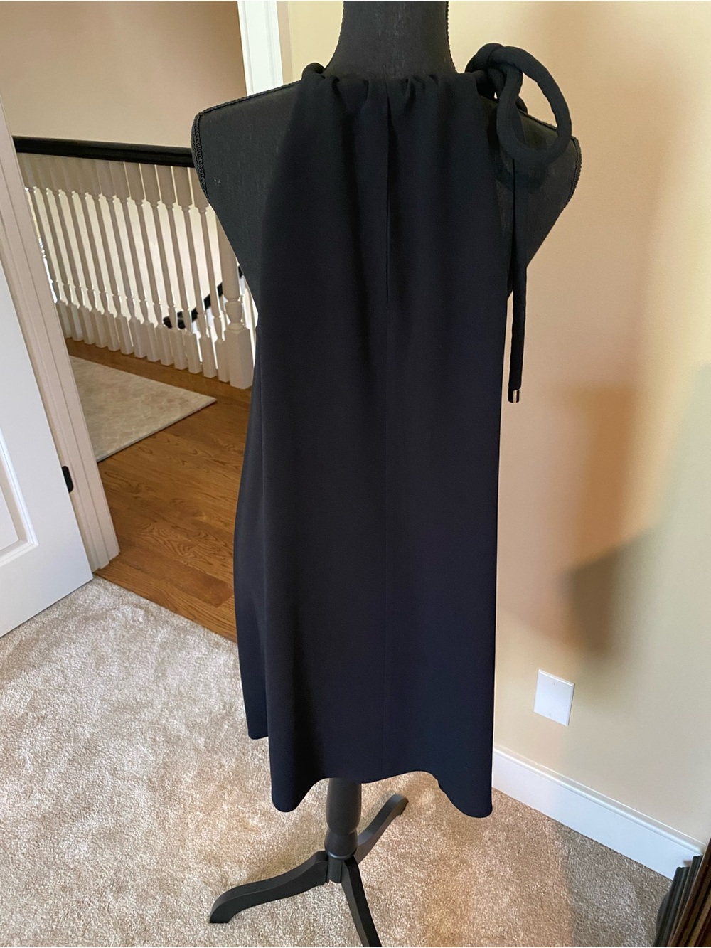 The Row Black Halter Tie-Shoulder Mini Dress - Picture 3 of 9